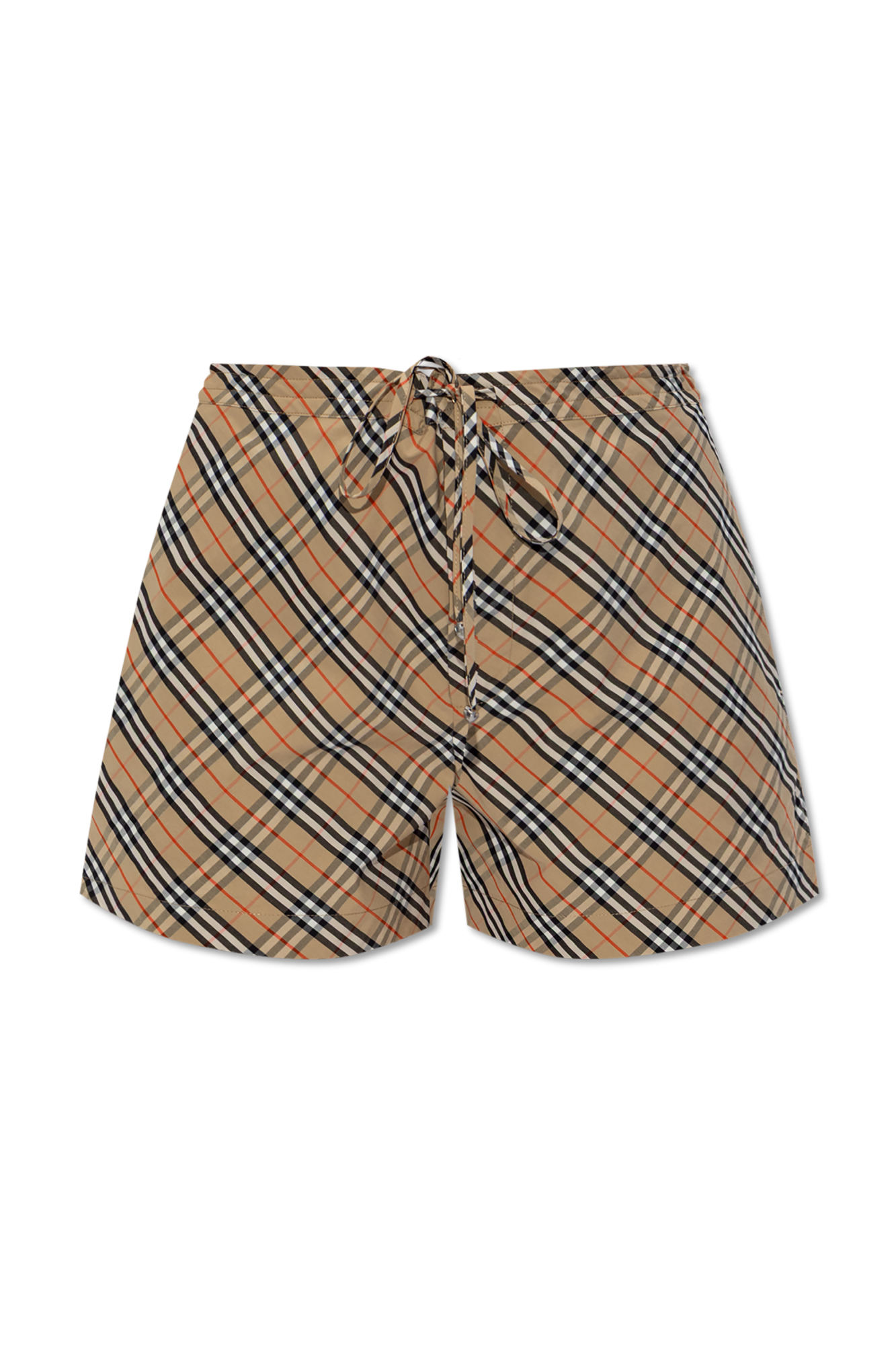 BURBERRY｜WEAR (Check Cotton Pajama Shorts(8103547)) Check Cotton Shorts in Sand | Burberry® Official
